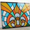 Tempered Glass Abstract Wall Art Stained Window Glass Wall Art Mosaic Wall Art
