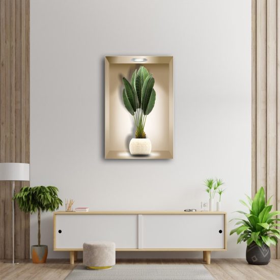 Tempered Glass Niche 3D Wall Decor Glass Printing Wall Hangings Wall Decals 3D 1 2