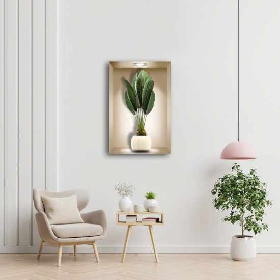 Tempered Glass Niche 3D Wall Decor Glass Printing Wall Hangings Wall Decals 3D