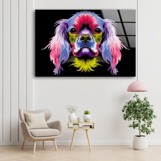 Tempered Glass Printing Wall Decor Ation For Living Room Stained Wall Art Dog Pop Art Beagle Wall Art 1