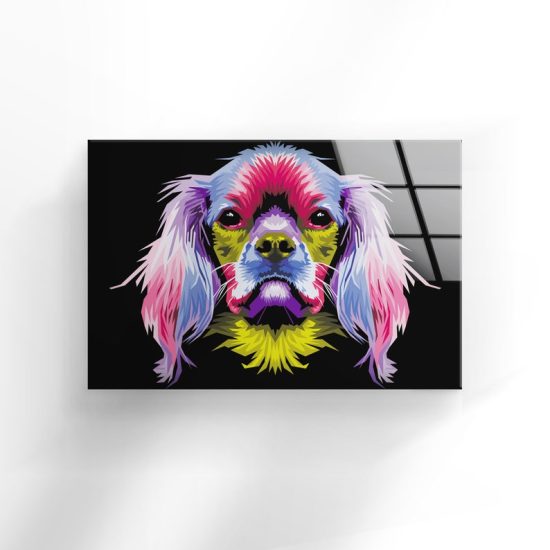 Tempered Glass Printing Wall Decor Ation For Living Room Stained Wall Art Dog Pop Art Beagle Wall Art 2