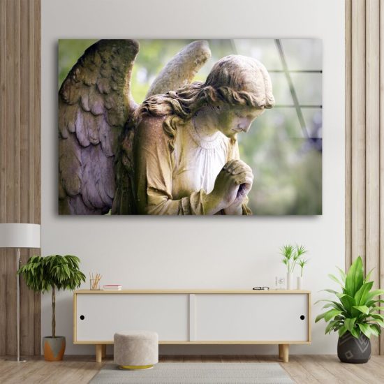 Tempered Glass Printing Wall Decor Ation For Living Room Stained Wall Art Jesus Wall Art Angel Wall Art