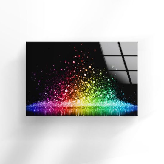 Tempered Glass Printing Wall Decor Ation For Living Room Stained Wall Art Vivid Crystal Colors Wall Art 1
