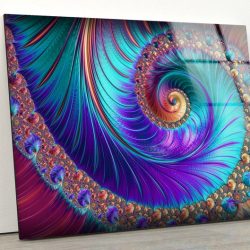Tempered Glass Printing Wall Decor Ation For Living Room Stained Wall Art Wall Hanging