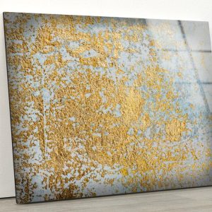Tempered Glass Printing Wall Decor Ation For Living Room Stained Wall Art Wall Hanging Golden Wall Art 1