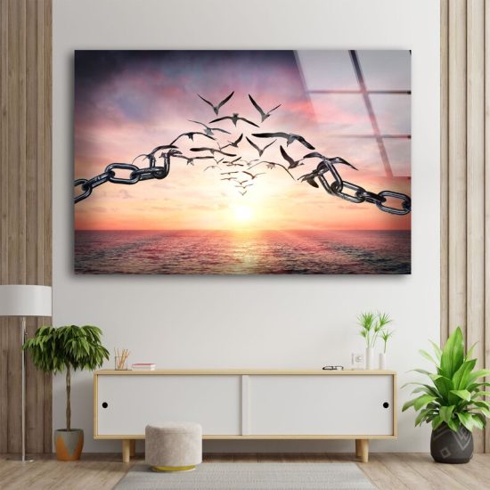 Tempered Glass Printing Wall Decor Ation For Living Room Sunset Bird Wall Art Sunset Sea View Wall Art 1 Tempered Glass Printing Wall Decor Ation For Living Room Sunset Bird Wall Art Sunset Sea View Wall Art 1