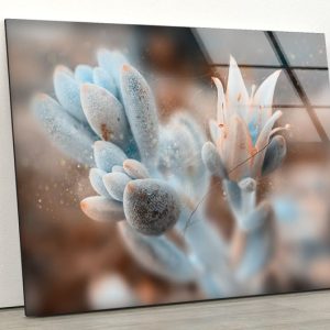 Tempered Glass Printing Wall Decor Glass Wall Art Flower Wall Art Flower Wall Decor Flower Art