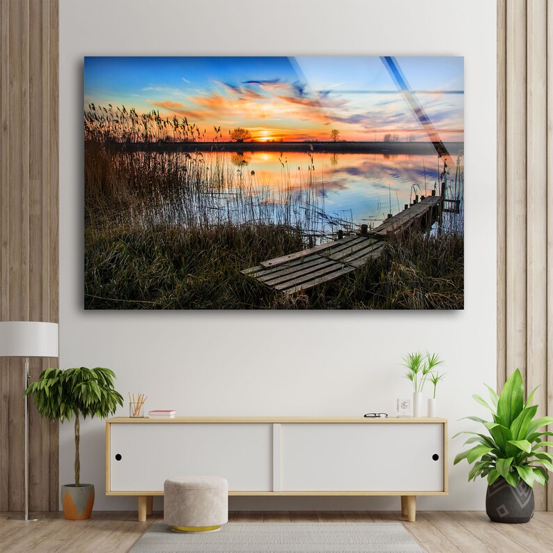 Tempered-Glass-Printing-Wall-Decor-Uv-Printed-Home-Hanging-Sunset-On-The-River-Wall-Art-1 Tempered Glass Printing Wall Decor Uv Printed Home Hanging Sunset On The River Wall Art 1
