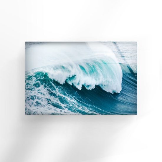 Tempered Glass Valentines Wall Hangings Ocean Wave Wall Art Sunset Beach Wall Art Wave Wall Art 2