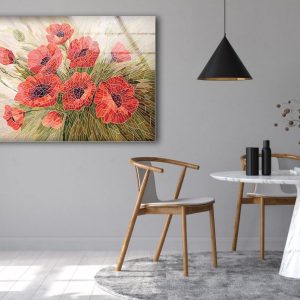 Tempered Glass Wall Art Natural And Vivid Flower Wall Art Stained Flower 2