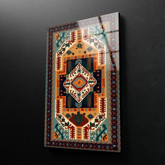 Tempered Glass Wall Art Valentines Ethnic Wall Art Glass Printing Rug Design Wall Art Ottoman Wall Art Stained Wall Art 2