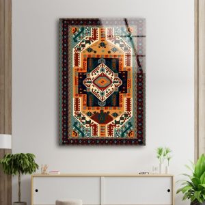 Tempered Glass Wall Art Valentines Ethnic Wall Art Glass Printing Rug Design Wall Art Ottoman Wall Art Stained Wall Art