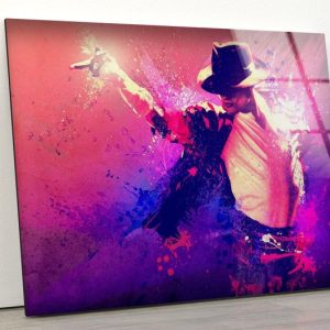Tempered Glass Wall Decor Glass Printing Wall Art Wall Hanging Abstract Art Michael Jackson Wall Art