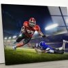 Tempered Glass Wall Decor Glass Printing Wall Hangings Abstract American Football