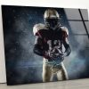Tempered Glass Wall Decor Glass Printing Wall Hangings Abstract American Football