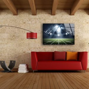 Tempered Glass Wall Decor Glass Printing Wall Hangings Abstract American Soccer 2