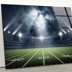 Tempered Glass Wall Decor Glass Printing Wall Hangings Abstract American Soccer