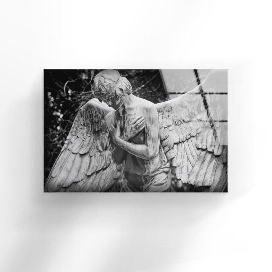 Tempered Glass Wall Decor Glass Printing Wall Hangings Abstract Angel 1 3