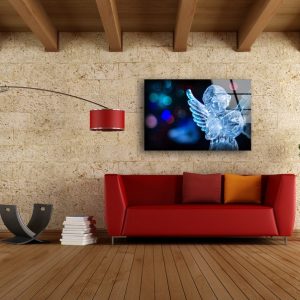 Tempered Glass Wall Decor Glass Printing Wall Hangings Abstract Angel 2 4
