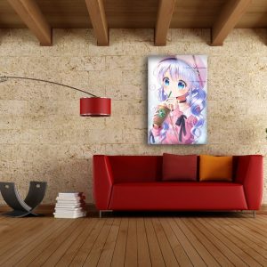 Tempered Glass Wall Decor Glass Printing Wall Hangings Abstract Anime Manga Girl 2