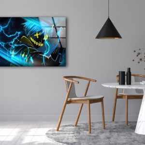 Tempered Glass Wall Decor Glass Printing Wall Hangings Abstract Anime Ninja 1