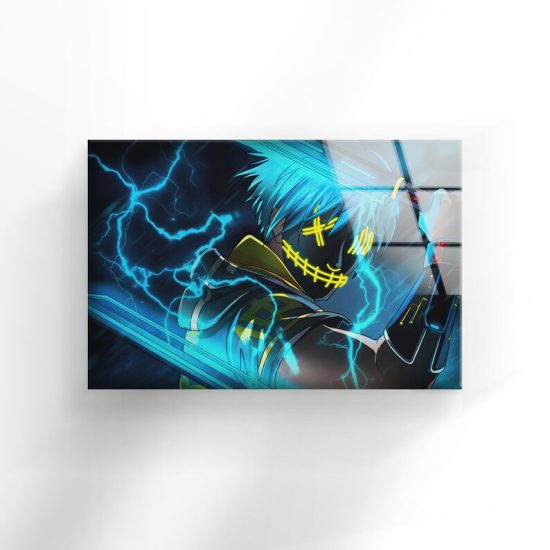 Tempered Glass Wall Decor Glass Printing Wall Hangings Abstract Anime Ninja 2