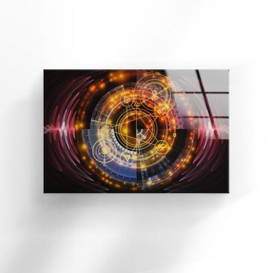Tempered Glass Wall Decor Glass Printing Wall Hangings Abstract Astrology 2