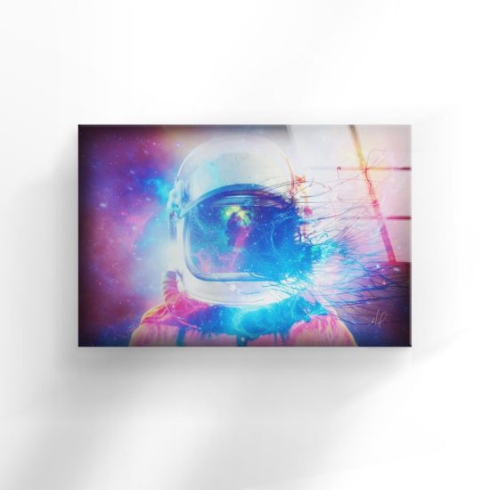 Tempered Glass Wall Decor Glass Printing Wall Hangings Abstract Astronaut 1 1
