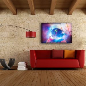 Tempered Glass Wall Decor Glass Printing Wall Hangings Abstract Astronaut 2 1