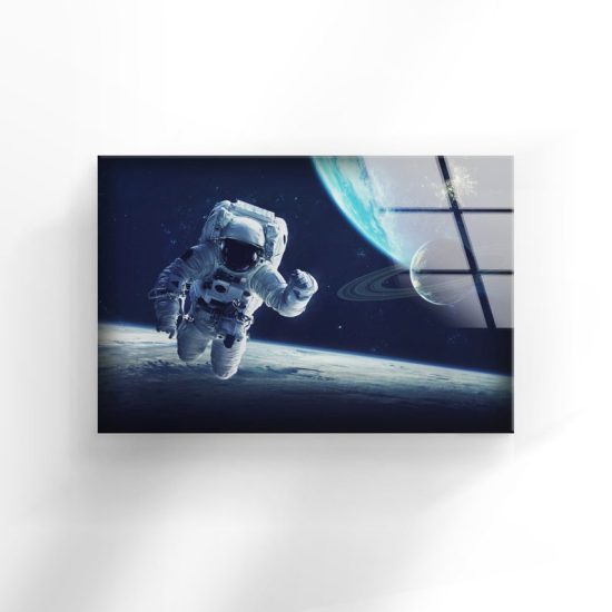 Tempered Glass Wall Decor Glass Printing Wall Hangings Abstract Astronaut 2 2