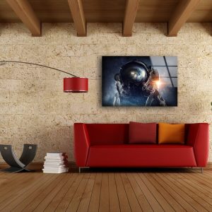 Tempered Glass Wall Decor Glass Printing Wall Hangings Abstract Astronaut 2 4