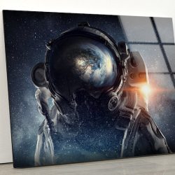Tempered Glass Wall Decor Glass Printing Wall Hangings Abstract Astronaut