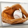 Tempered Glass Wall Decor Glass Printing Wall Hangings Abstract Baseball