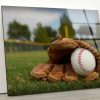 Tempered Glass Wall Decor Glass Printing Wall Hangings Abstract Baseball