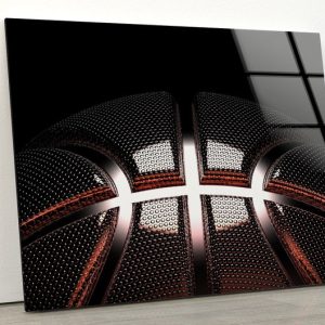 Tempered Glass Wall Decor Glass Printing Wall Hangings Abstract Basketball