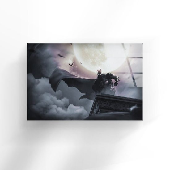 Tempered Glass Wall Decor Glass Printing Wall Hangings Abstract Batman 1