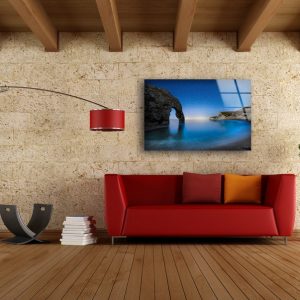 Tempered Glass Wall Decor Glass Printing Wall Hangings Abstract Beach 2