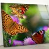 Tempered Glass Wall Decor Glass Printing Wall Hangings Abstract Butterfly