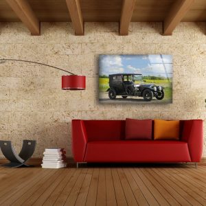 Tempered Glass Wall Decor Glass Printing Wall Hangings Abstract Classic Car 1 1