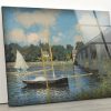 Tempered Glass Wall Decor Glass Printing Wall Hangings Abstract Claude Monet
