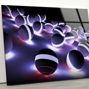 Tempered Glass Wall Decor Glass Printing Wall Hangings Abstract Cool Vivid Color