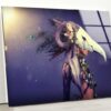 Tempered Glass Wall Decor Glass Printing Wall Hangings Abstract Cool Woman Wall Art