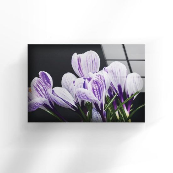 Tempered Glass Wall Decor Glass Printing Wall Hangings Abstract Flower 1 5