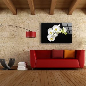 Tempered Glass Wall Decor Glass Printing Wall Hangings Abstract Flower Wall Art 1 1