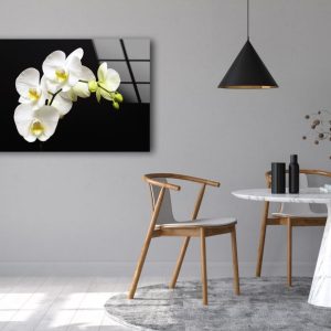 Tempered Glass Wall Decor Glass Printing Wall Hangings Abstract Flower Wall Art 2 1