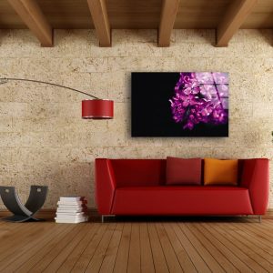 Tempered Glass Wall Decor Glass Printing Wall Hangings Abstract Flower Wall Art 2 5