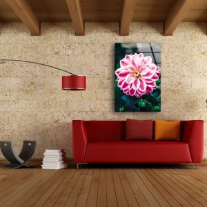 Tempered Glass Wall Decor Glass Printing Wall Hangings Abstract Flower Wall Art 2 7