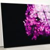 Tempered Glass Wall Decor Glass Printing Wall Hangings Abstract Flower Wall Art