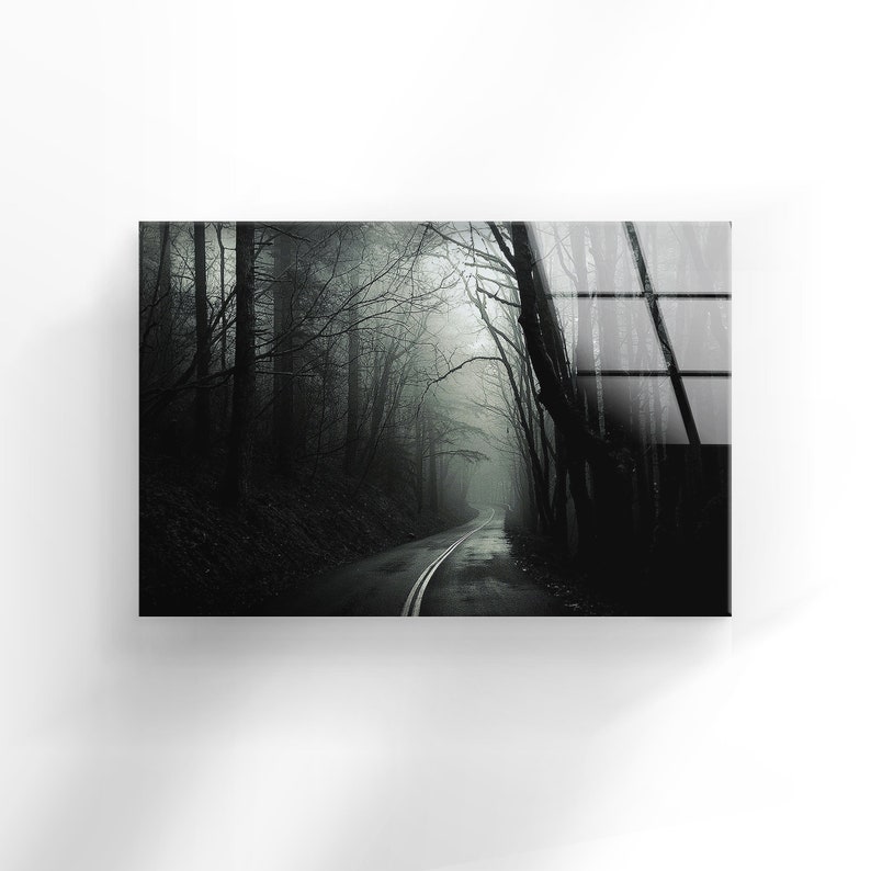 Tempered-Glass-Wall-Decor-Glass-Printing-Wall-Hangings-Abstract-Forest-Dark-1 Tempered Glass Wall Decor Glass Printing Wall Hangings Abstract Forest Dark 1