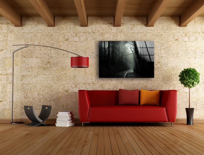 Tempered-Glass-Wall-Decor-Glass-Printing-Wall-Hangings-Abstract-Forest-Dark-2 Tempered Glass Wall Decor Glass Printing Wall Hangings Abstract Forest Dark 2